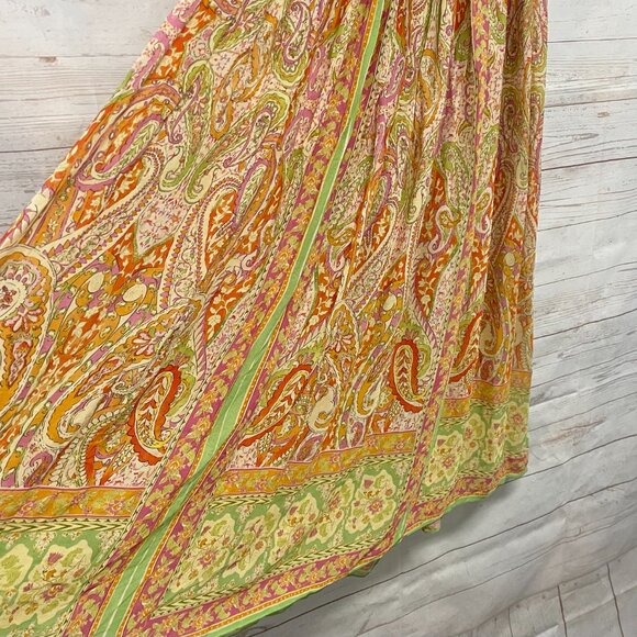 Zara limited edition paisley print maxi skirt - Picture 6 of 10